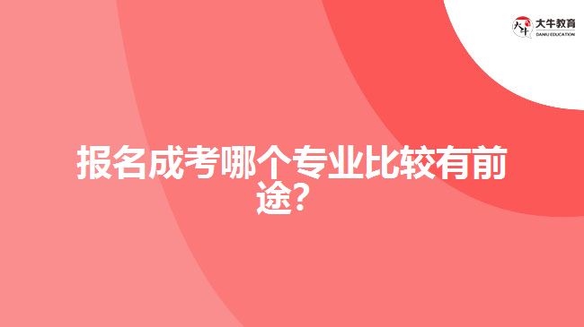 報名成考哪個專業(yè)比較有前途？